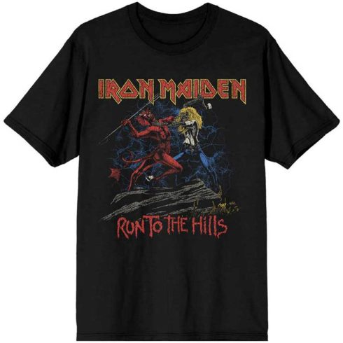 Iron Maiden - Number of the Beast Run To The Hills Distress póló