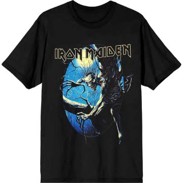   Iron Maiden - Fear of the Dark Oval Eddie Moon (Back Print) póló