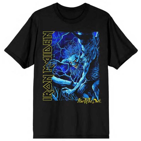 Iron Maiden - Fear of the Dark Blue Tone Eddie Vertical Logo póló