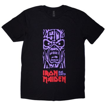 Iron Maiden - Est. 1975 Stamp Logo Purple póló