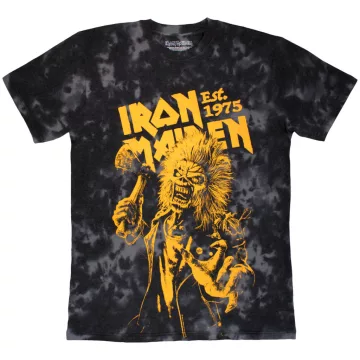   Iron Maiden - Est. 1975 Axe Eddie (Black) (Wash Collection) póló