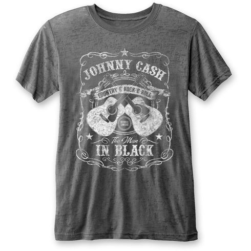 Johnny Cash - The Man in Black (Burn Out) póló