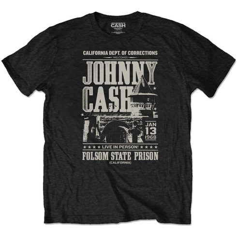 Johnny Cash - Prison Poster póló
