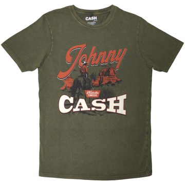 Johnny Cash - Desert Cowboy (Green) póló