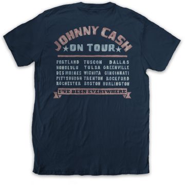 Johnny Cash - All Star Tour (Back Print) póló