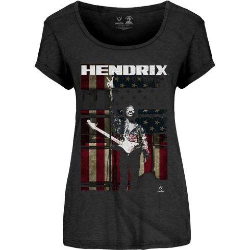 Jimi Hendrix - Peace Flag női póló