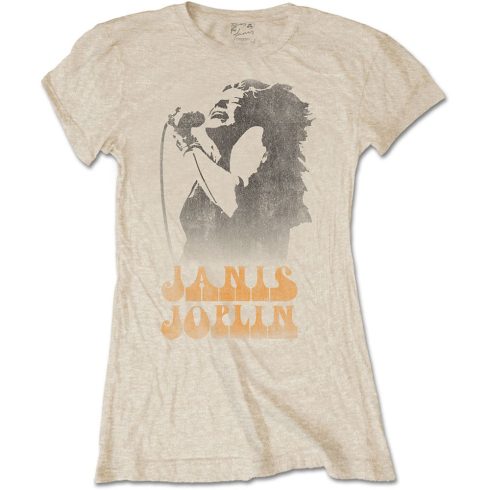 Janis Joplin - Working The Mic női póló