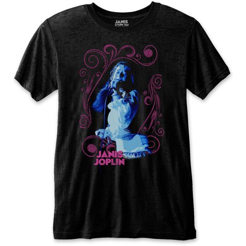 Janis Joplin - Floral Frame póló