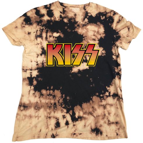 Kiss - Classic Logo (Dip-Dye) póló