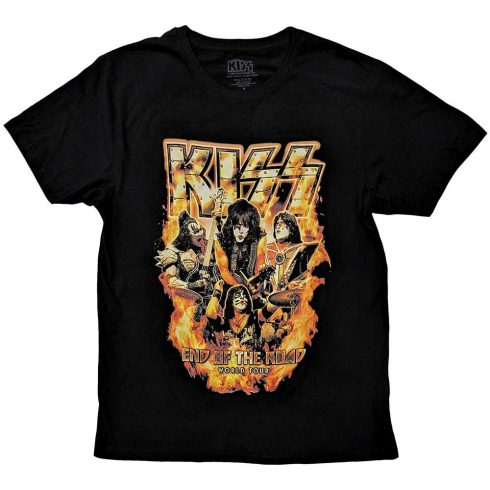 Kiss - End Of The Road Tour Orange (Back Print) póló