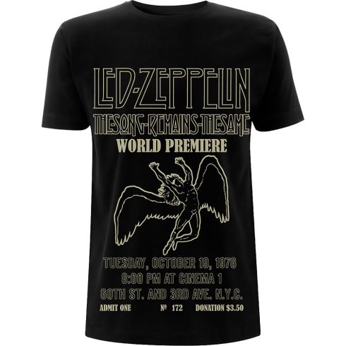 Led Zeppelin - TSRTS World Premier póló