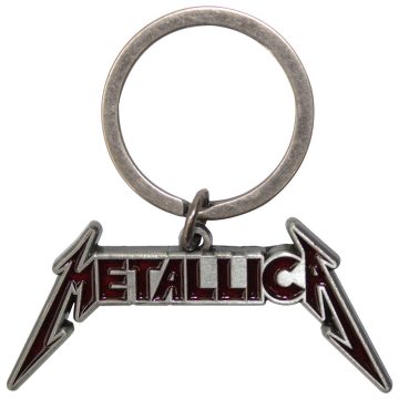  Metallica - Deep Red Logo fém kulcstartó