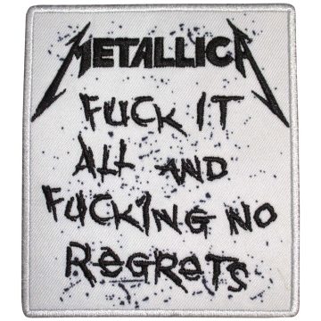 Metallica - No Regrets (szőtt) felvarró