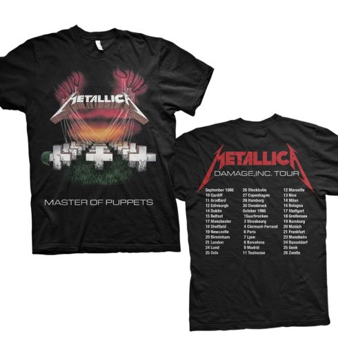 Metallica - Master of Puppets European Tour '86. (Back Print) póló
