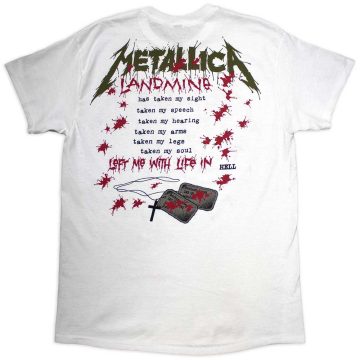 Metallica - One Landmine (White) póló