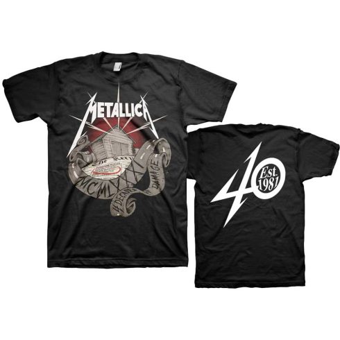 Metallica - 40th Anniversary Garage (Back Print) póló