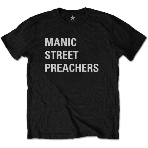 Manic Street Preachers - Block Logo (Back Print) póló