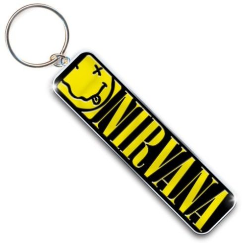 Nirvana - Smiley & Logo fém kulcstartó
