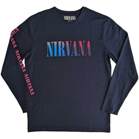 Nirvana - Angelic Gradient (Back & Sleeve Print) hosszú ujjú póló