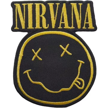 Nirvana - Logo & Smiley (szőtt) felvarró