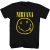 Nirvana - Yellow Happy Face (Black) póló