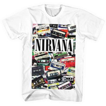 Nirvana - Cassettes (White) póló