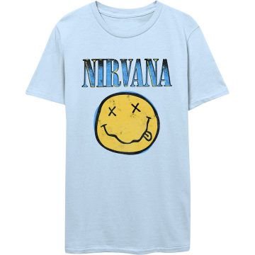 Nirvana - Xerox Smiley Blue póló