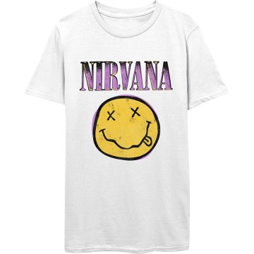 Nirvana - Xerox Smiley Pink póló