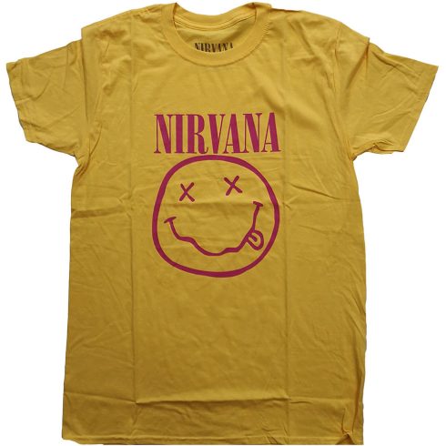 Nirvana - Pink Smiley póló