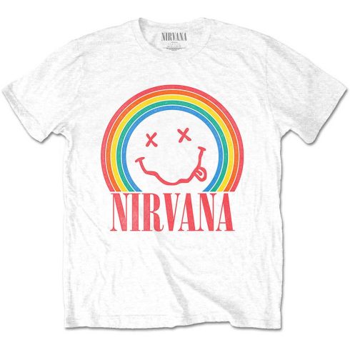 Nirvana - Smiley Rainbow póló