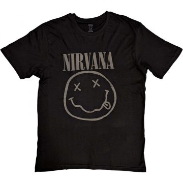 Nirvana - Black Smiley (Hi-Build) póló