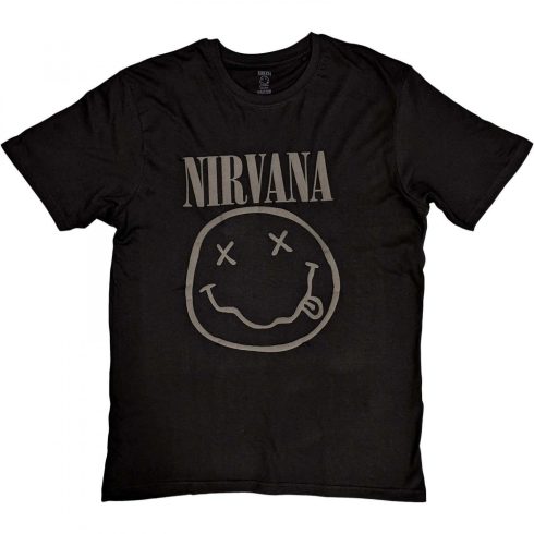 Nirvana - Black Smiley (Hi-Build) póló