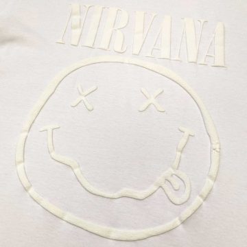 Nirvana - White Smiley (Hi-Build) póló