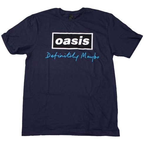 Oasis - Definitely Maybe Text Logo póló