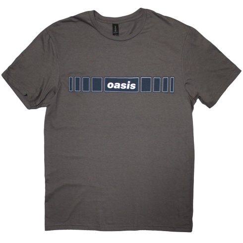 Oasis - Horizontal Bars Logo (Charcoal Grey) póló