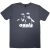 Oasis - Definitely Maybe Photo Stencil (Navy Blue) póló