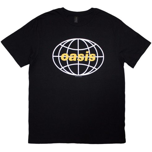 Oasis - Globe Logo (Black) póló