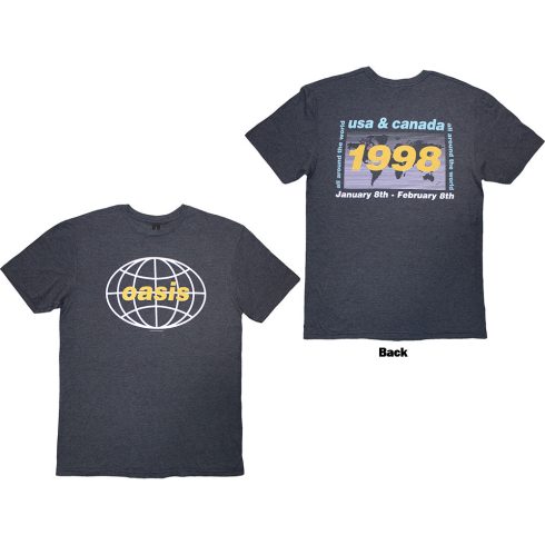 Oasis - 1998 World Tour - USA/Canada (Navy Blue) póló