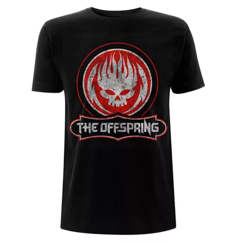 The Offspring - Distressed Skull (Black) póló