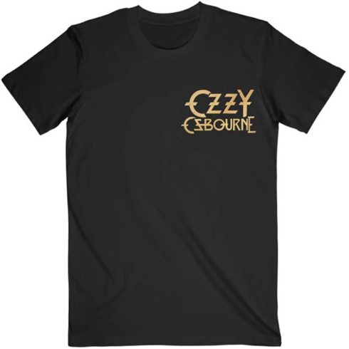 Ozzy Osbourne - Patient No. 9 Gold Logo (Back Print) póló
