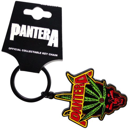 Pantera - Leaf Skull fém kulcstartó