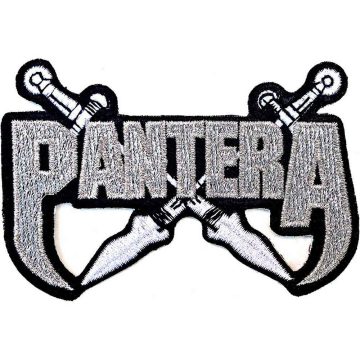 Pantera - Silver Swords (szőtt) felvarró