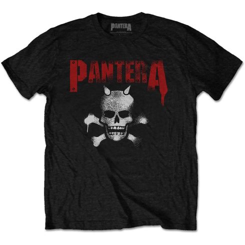 Pantera - Horned Skull Stencil (Back Print) póló