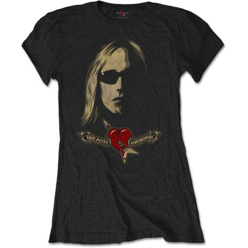 Tom Petty & The Heartbreakers Ladies - Shades & Logo (Soft Hand Inks) női póló