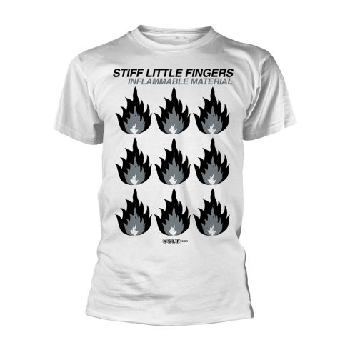 Stiff Little Fingers - INFLAMMABLE MATERIAL (WHITE) póló