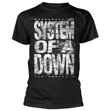 System of a Down - DISTRESSED LOGO póló ( XL-es méret )