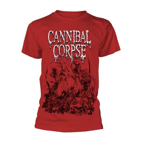 Cannibal Corpse - PILE OF SKULLS 2018 (RED) póló