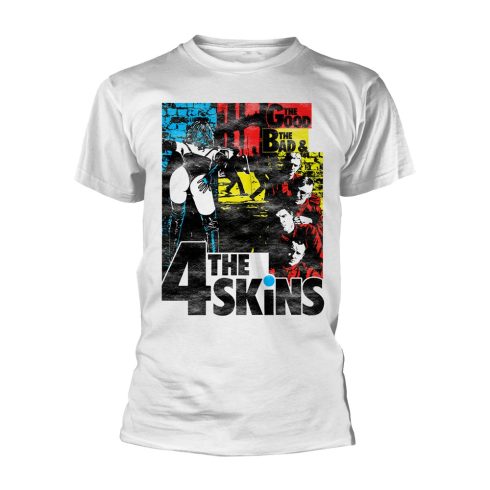 The 4-Skins - THE GOOD THE BAD & THE 4 SKINS (WHITE) póló