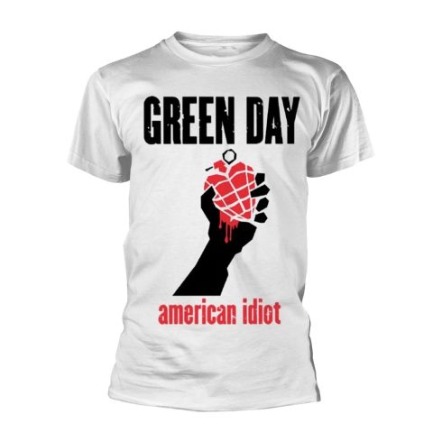 Green Day - AMERICAN IDIOT HEART (WHITE) póló