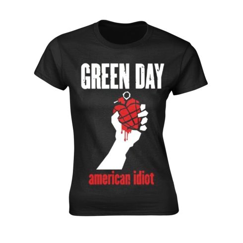 Green Day - AMERICAN IDIOT HEART (BLACK) női póló